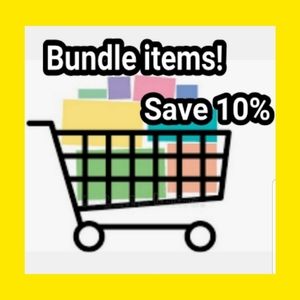 Bundle items! SAVE 10%! Combined shipping!